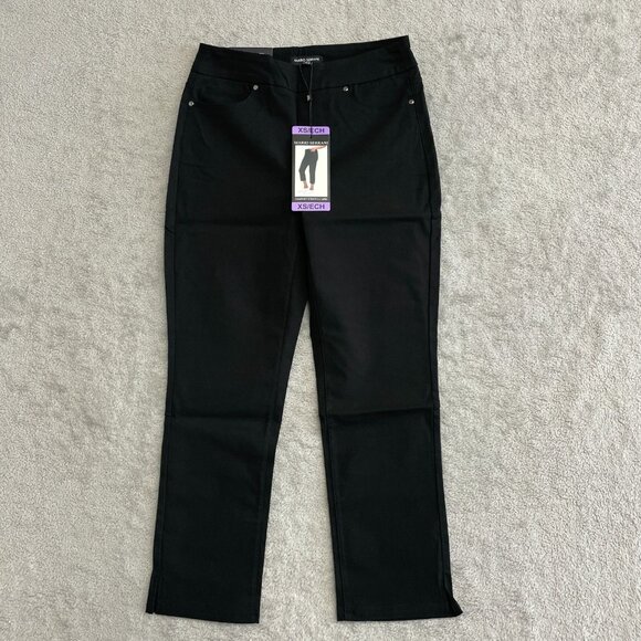 NEW Mario Serrani Women's XS Comfort Stretch Capri Pants Black - Picture 3 of 9